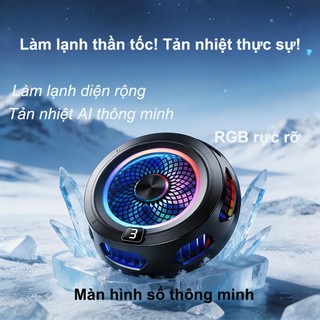 Quạt Tản Nhiệt SR05 Đóng Băng Tức Thì - Chống Giật Lag PUBG, Liên Quân, Nam Châm Mạnh, Màn Hình Số LED Tản nhiệt nhanh