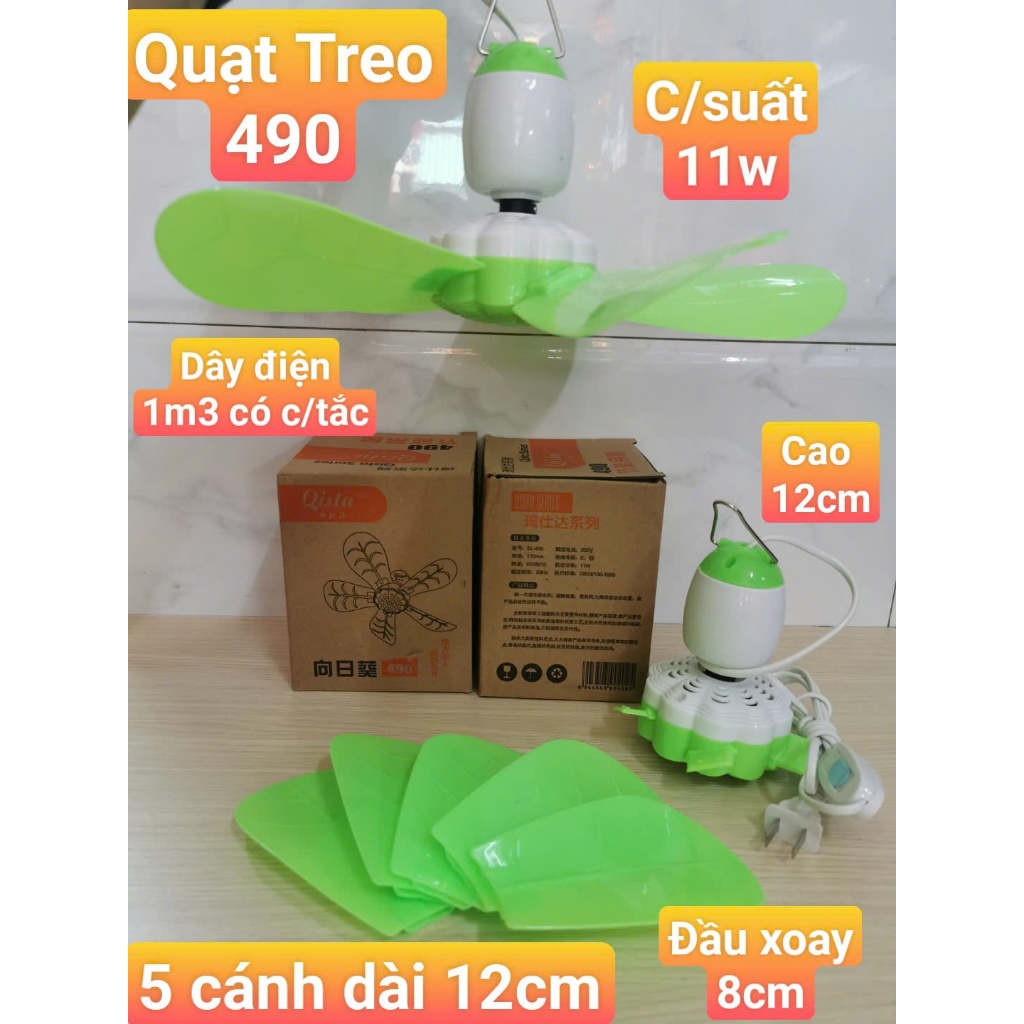 Quạt treo mini đuổi ruồi muỗi, côn trùng - 3 cánh 16cm/ 22cm/ 27cm