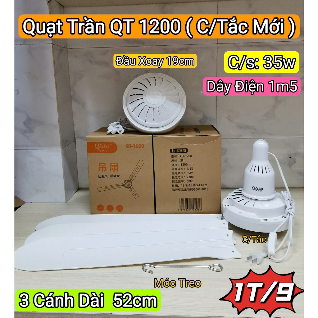 Quạt treo mini đuổi ruồi muỗi, côn trùng - 3 cánh 16cm/ 22cm/ 27cm