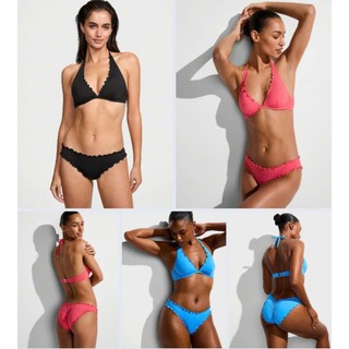 Quần bơi nữ, quần bikini sexy viền bèo xinh xắn,vải 2 lớp co giãn 4 chiều hàng xuất dư cao cấp