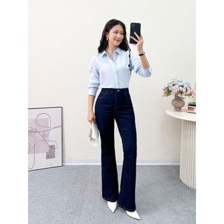[BST Comfort Me-We] Quần jeans nữ fare tôn dáng YODY mềm mại, thông thoáng co giãn nhẹ WCJE26A008