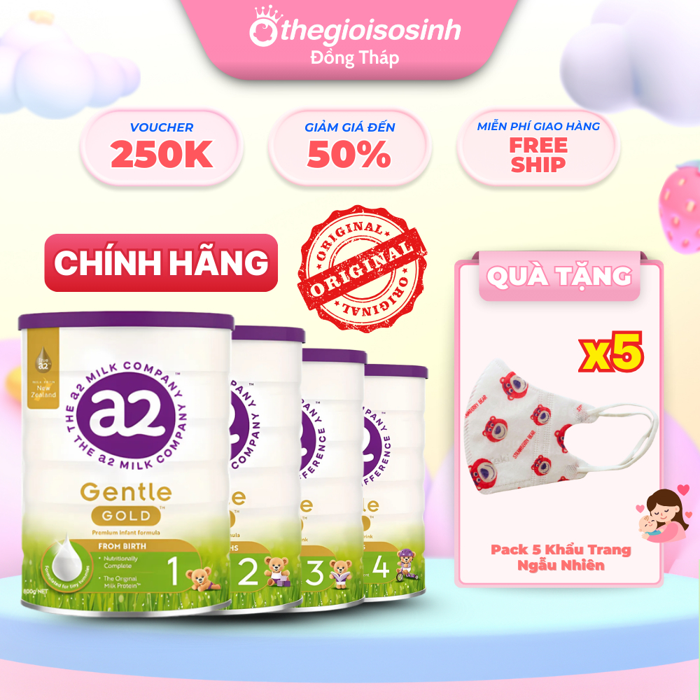 [✨RẺ VÔ ĐỐI] Sữa A2 Gentle Gold Premium Đạm A2 Số 1 , 2 , 3 Lon 800Gr Giúp Bé Phát Triển Toàn Diện