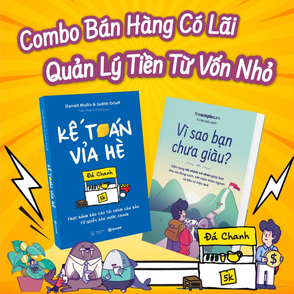 Sách -  Combo Bán Hàng Có Lãi - Quản Lý Tiền Từ Vốn Nhỏ