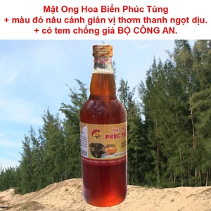 Mật Ong Hoa Biển Phúc Tùng, màu đỏ nâu cán gián, vị thơm thanh ngọt dịu