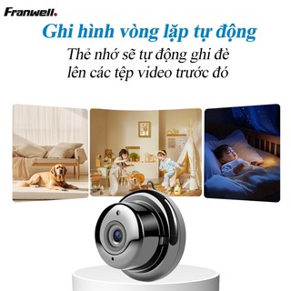 Camera IP WiFi không dây CCTV V380 J2 1080p Video an ninh toàn cảnh 3D HD tầm nhìn ban đêm trong nhà