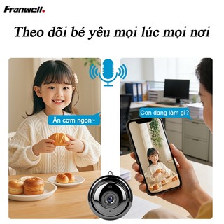 Camera IP WiFi không dây CCTV V380 J2 1080p Video an ninh toàn cảnh 3D HD tầm nhìn ban đêm trong nhà