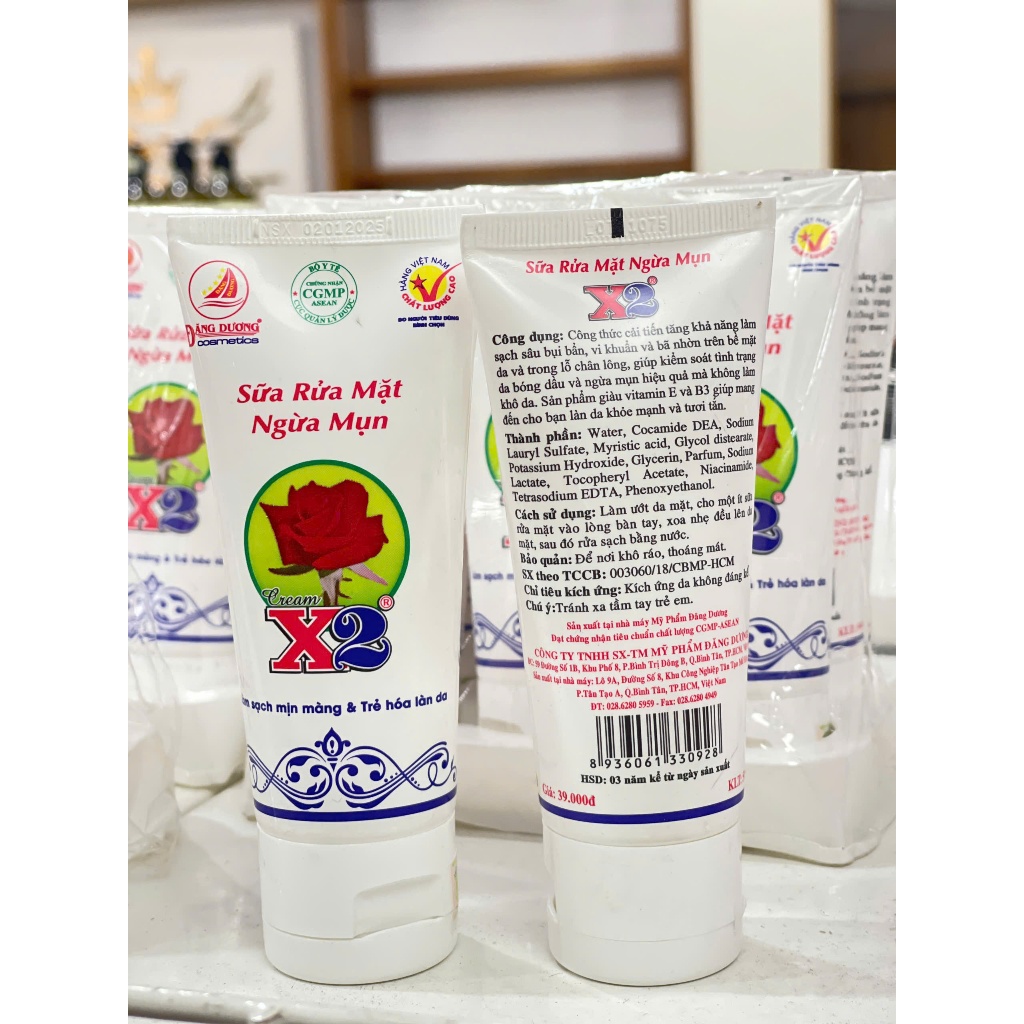 X2 - SỮA RỬA MẶT NGỪA MỤN - 50ML