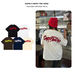 Áo Thun Boxy 280GSM Form Rộng Thêu Len Ver 2 GUPO Unisex Local Brand Nam Nữ Chất Cotton - TSS02