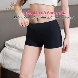Quần đùi mặc váy chất su mát - Quần mặc trong váy co dãn ôm vòng 3 quyến rũ AMYBRA V8205