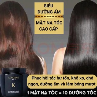 Kem ủ tóc K’AASENE trứng cá muối kim cương đen 500ml - Tóc mềm mượt bóng khoẻ, phục hồi tóc khô xơ hư tổn chẻ ngọn