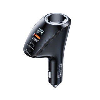 Tẩu sạc dành cho ô tô Remax RCC339 công suất 88.5W 1 cổng usb & 2 typec - Tích hợp tẩu nối đầu cái
