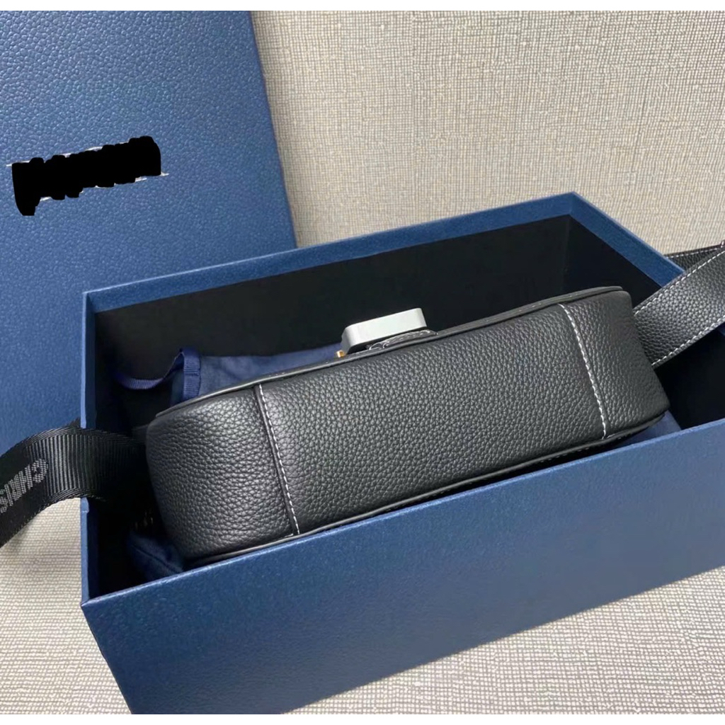 ⚡️[Hight Quality] Túi Đeo Chéo Nam Nữ D10 Sa11e Full Box - Điểm Nhấn Khóa Bấm Bạc Phối Da Trơn Cao Cấp