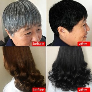 Dầu gội tóc đen tự nhiên, che phủ tóc bạc hiệu quả, nuôi dưỡng tóc khỏe mạnh， giảm tóc bạc, làm tóc bóng mượt tự nhiên