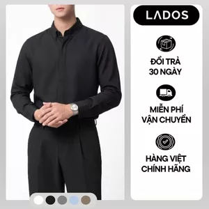 Áo Sơ Mi Công Sở Nam Cổ Button Down LADOS-8196 Chất Kate Lụa Mềm Mịn Thoáng Mát, Ít Nhăn, Form Regular Thanh Lịch