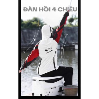 Áo DAHE FISHING MAN - Áo Chống Nắng Câu Cá 2026 Đàn Hồi 4 Chiều Chất Liệu Mềm Mại