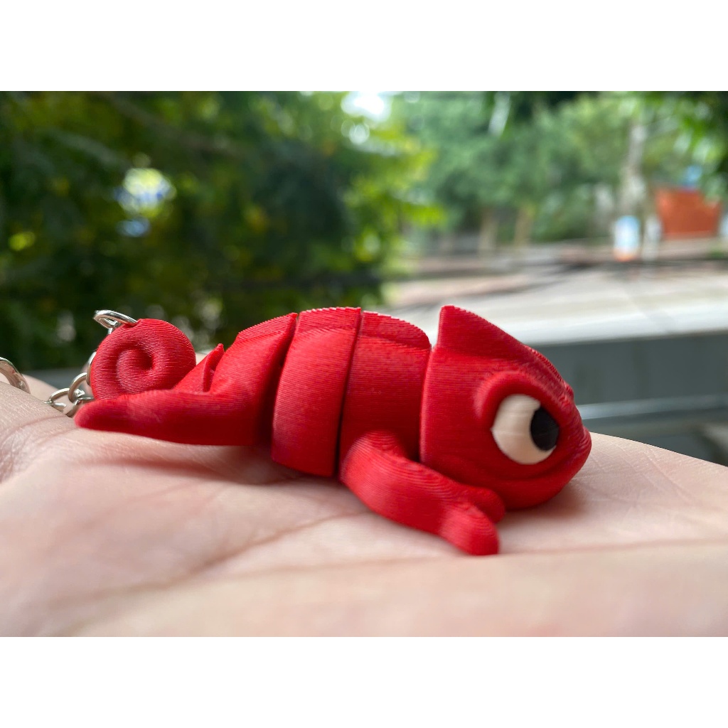 Móc khóa Tắc Kè Thái Độ 3D in PLA – Phụ Kiện Treo Balo, Chìa Khóa Trang Trí