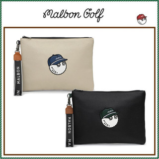 Ví Cầm Tay Golf Malbon Pouch - Clutch Golf Da Pebble Cao Cấp, Thiết Kế Unisex Thời Thượng