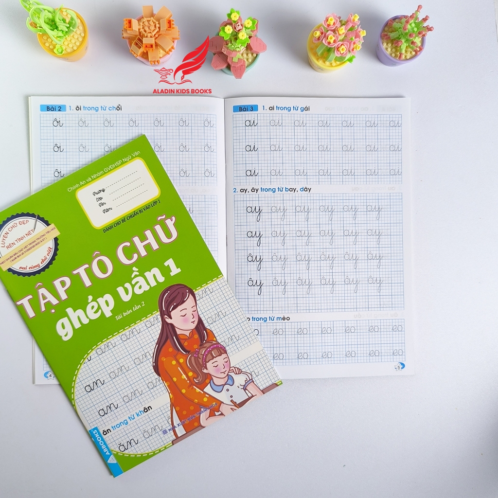 Sách Bộ 6 Quyển Tập Tô Chữ Chuẩn Bộ GD Luyện Viết Cho Bé Chuẩn Bị Vào Lớp 1 Chữ Số Ghép Vần Viết Hoa