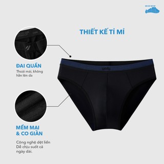 [BST SỊP ÊM] Combo 2 quần lót tam giác nam YODY phối cạp mềm mại & mịn màng MCUN26A004