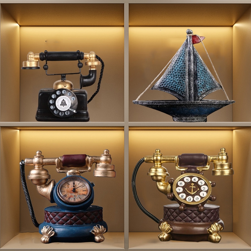Bộ tượng các mẫu mô hình điện thoại decor nhà cửa