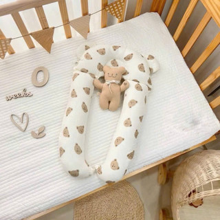 Gối U gấu Royal xô muslin Đa Năng cho bé sơ sinh