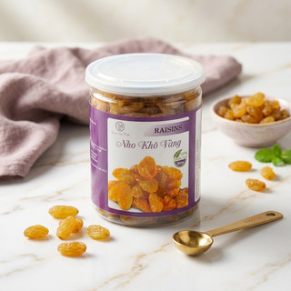 Nho Vàng Hũ 300g – Nho Khô Ngọt Tự Nhiên – Ăn Vặt Dinh Dưỡng