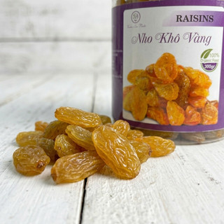 Nho Vàng Hũ 300g – Nho Khô Ngọt Tự Nhiên – Ăn Vặt Dinh Dưỡng