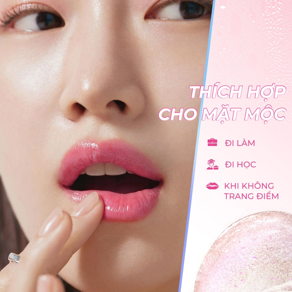 Son Dưỡng Môi SACE LADY Thay Đổi Màu Sắc Dưỡng Âm 3.5g + Son Bóng Dưỡng Ẩm 3.3G