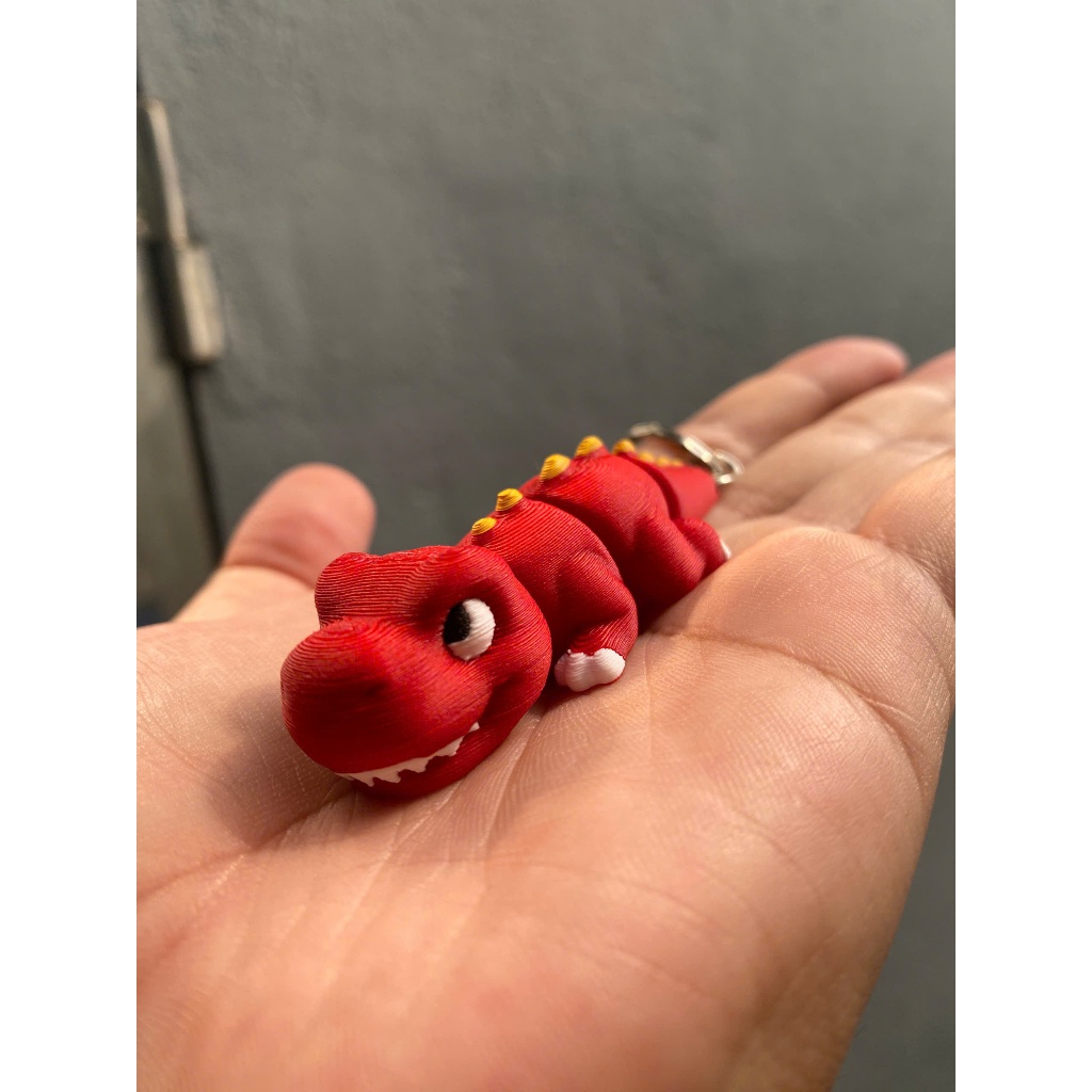Móc khóa rồng đỏ dễ thương | Dragon keychain cute mini | Phụ kiện treo balo túi xách độc đáo