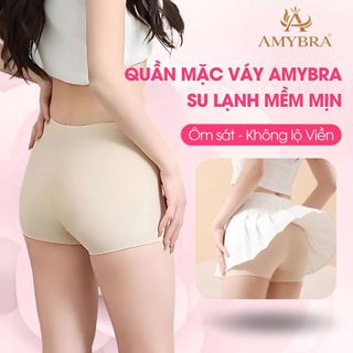 Quần đùi mặc váy chất su mát - Quần mặc trong váy co dãn ôm vòng 3 quyến rũ AMYBRA V8205