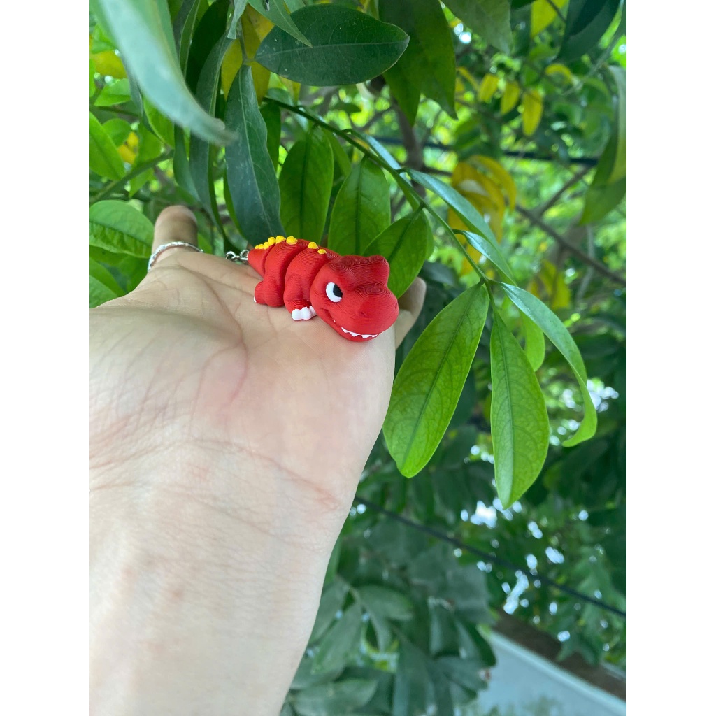 Móc khóa rồng đỏ dễ thương | Dragon keychain cute mini | Phụ kiện treo balo túi xách độc đáo