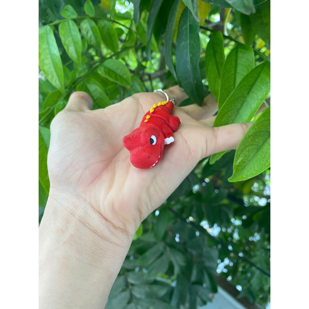 Móc khóa rồng đỏ dễ thương | Dragon keychain cute mini | Phụ kiện treo balo túi xách độc đáo