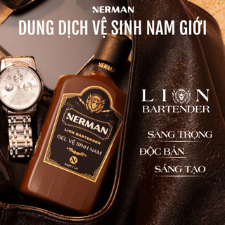 Dung dịch vệ sinh nam giới Nerman Lion Bartender 100G làm sạch, dịu nhẹ cho da