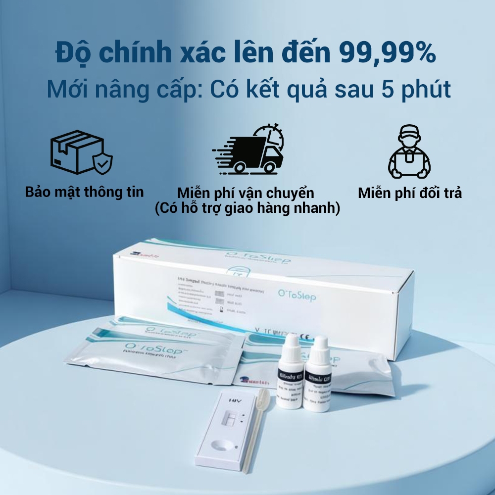 Que Thử HIV FaStep&MaiWieel Mỹ Tại Nhà 15 Phút Chính Xác 99.9% Giao Kín Đáo Che Tên