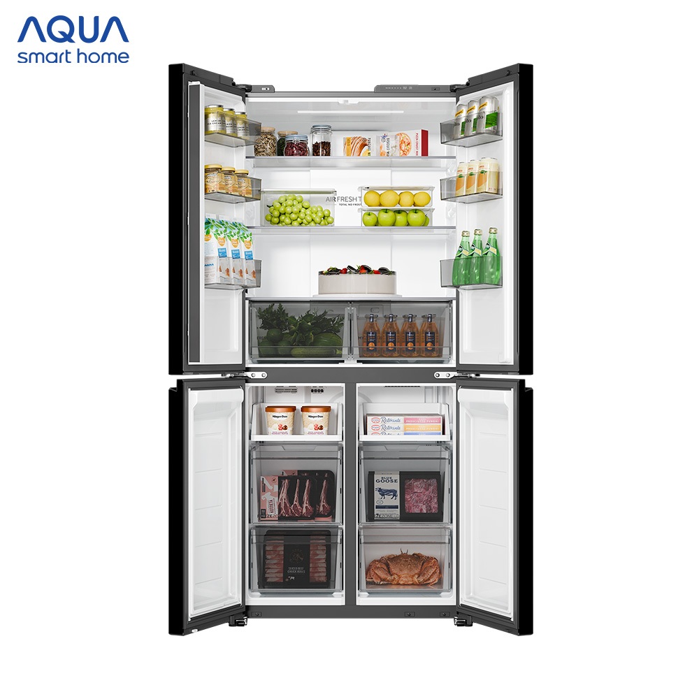 [Võ Hà Linh x AQUA] Tủ lạnh Aqua Inverter 506 lít Multi Door AQR-MD6330XA(SK) - Bảo hành 2 năm - Freeship toàn quốc