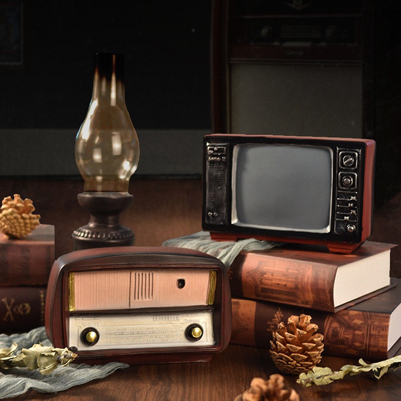 Bộ tượng các mẫu mô hình đồ dùng kiểu vintage decor nhà cửa