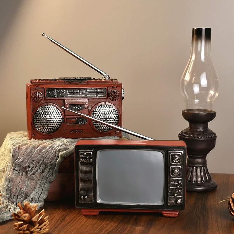 Bộ tượng các mẫu mô hình đồ dùng kiểu vintage decor nhà cửa