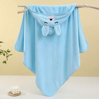 Chăn ủ hình thú có mũ nỉ bông Kiluta, ủ choàng tuyết cuốn bé