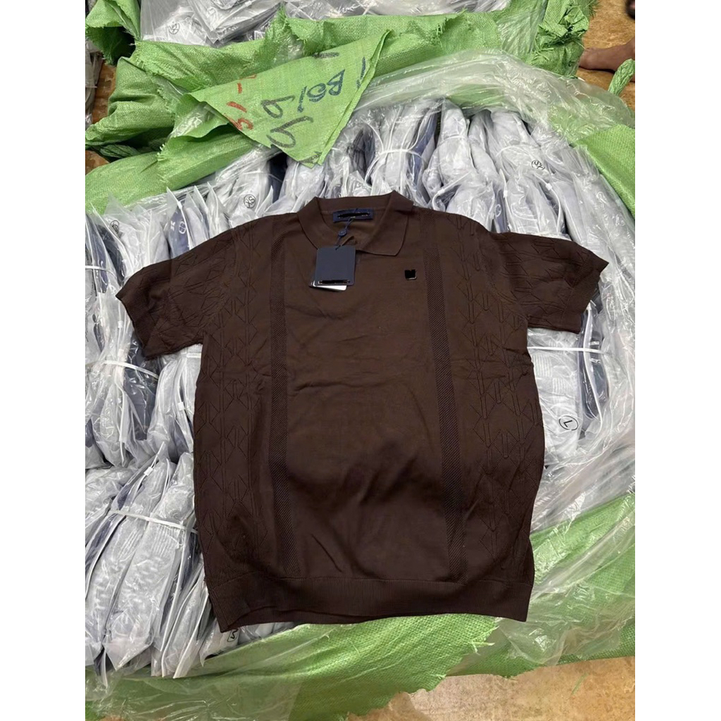 ⚡️[Hight Quality] Áo Polo Len Nam Nữ \/ Mịn Ready To - Điểm Nhấn Tag Phối Màu Nâu Đất Cao Cấp