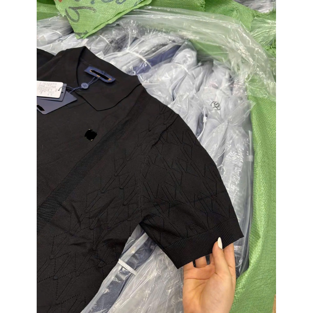 ⚡️[Hight Quality] Áo Polo Len Nam Nữ \/ Mịn Ready To - Điểm Nhấn Tag Phối Màu Nâu Đất Cao Cấp