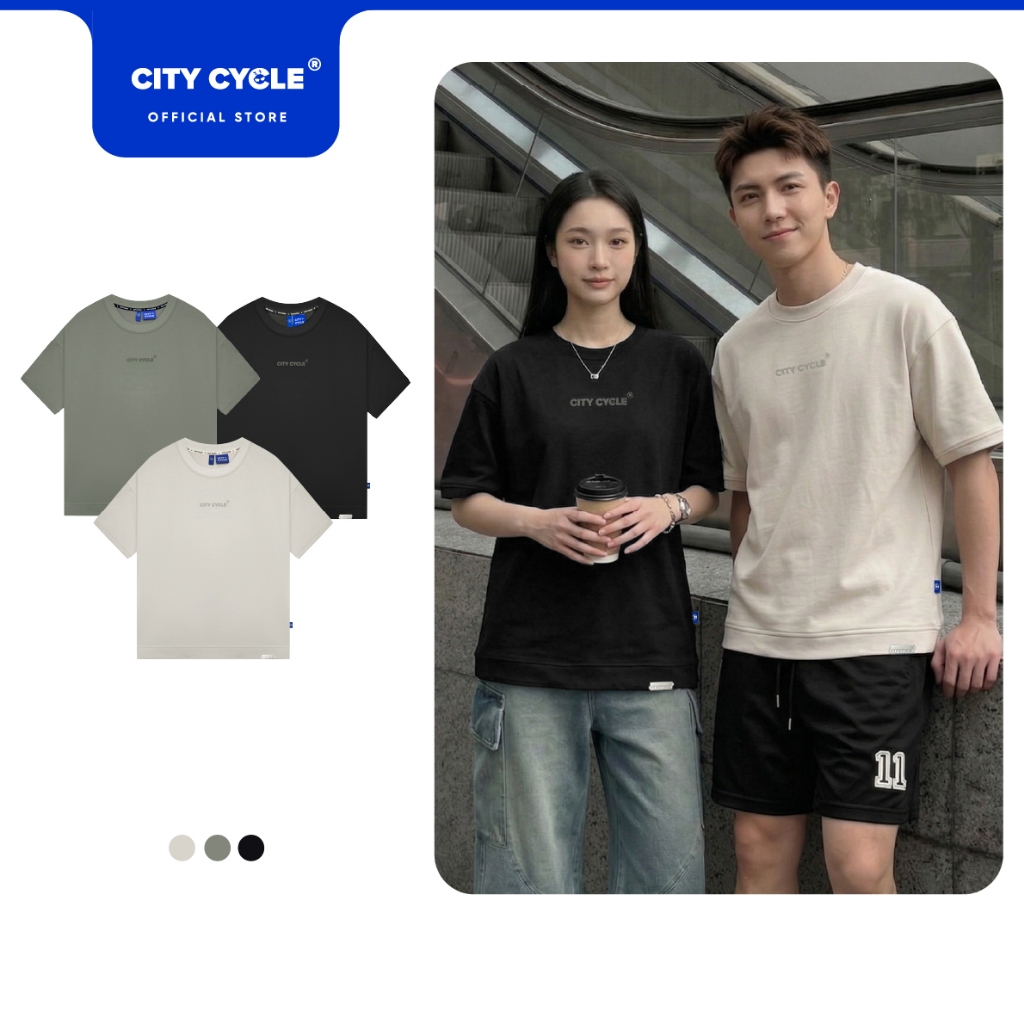 Áo thun phông unisex t-shirt form boxy nam nữ Local Brand Chính Hãng City Cycle Áo thun Eleven