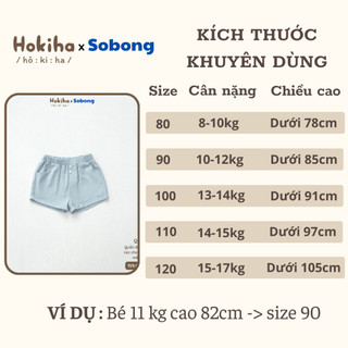 Quần đùi kaki phối cúc năng động Hokiha vải kaki mềm mại, thoáng mát cho bé từ 8-17kg QQ104