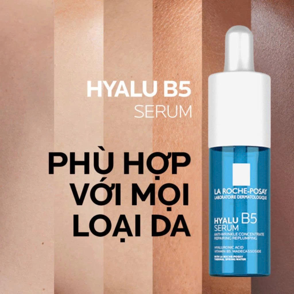 [MINISIZE] Serum Dưỡng chất La Roche-Posay Hyalu B5 dưỡng ẩm, phục hồi & mờ nếp nhăn 10ml - Mẫu Mới Ko Hộp