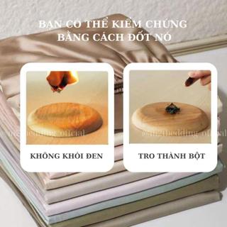 Bộ ga giường và vỏ gối Tencel 60s HELINA - bộ gồm 1 ga giường và 2 vỏ gối nằm, mềm, mịn, mát - 3 món