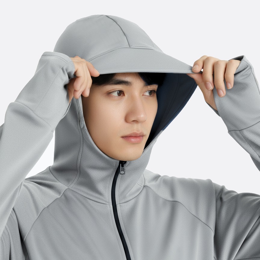 Áo chống nắng đa năng Unisex 2 lớp TOKYOLIFE có mũ trùm kín mặt chống tia UV 40005564