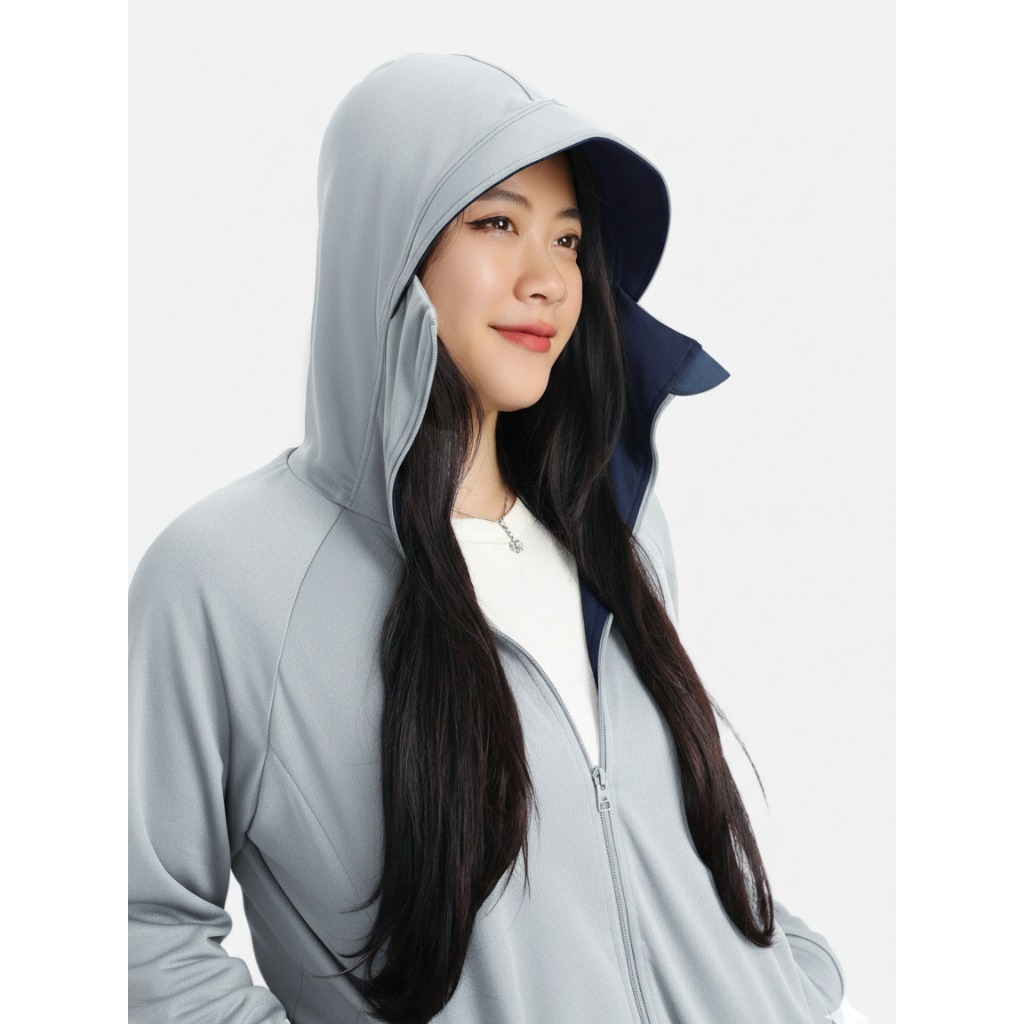 Áo chống nắng đa năng Unisex 2 lớp TOKYOLIFE có mũ trùm kín mặt chống tia UV 40005564