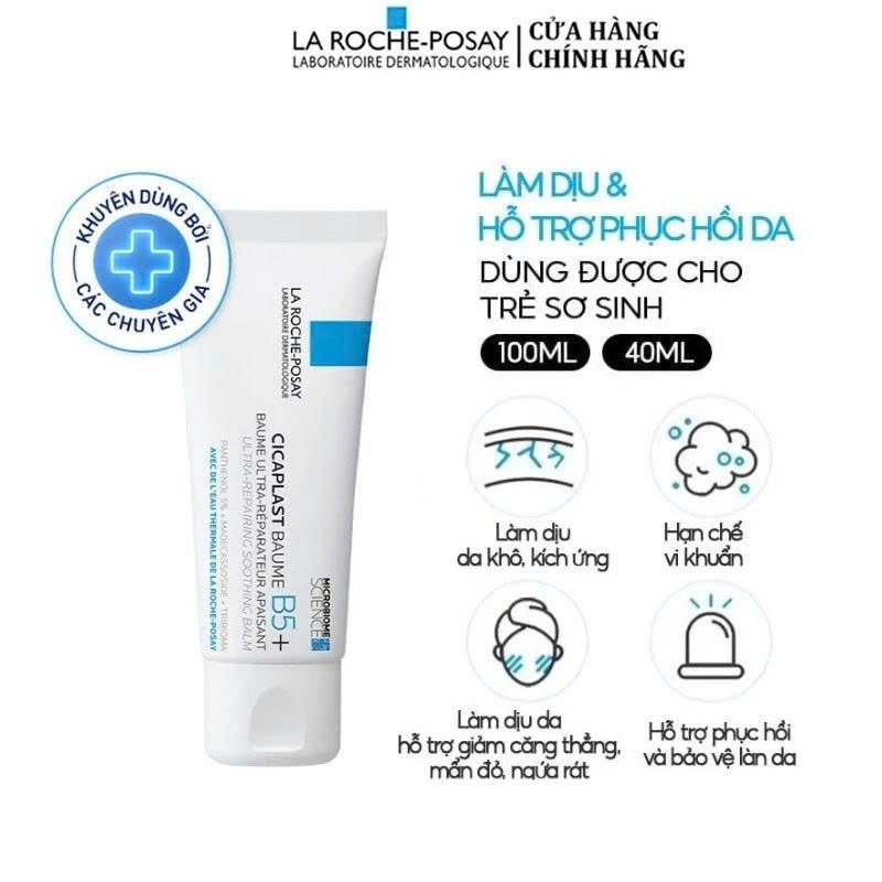 Kem dưỡng ẩm & phục hồi đa năng La Roche-Posay Cicaplast Baume B5+ giúp phục hồi da sau 1 lần sử dụng