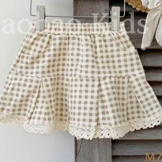 CHÂN VÁY CARO / CHÂN VÁY REN MIX CÙNG ÁO KIỂU SIÊU XINH | AnhMy Baby