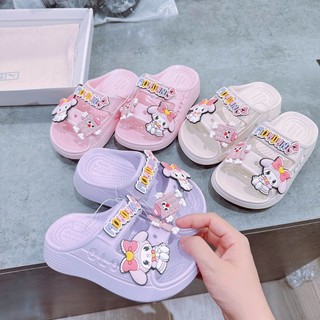 MẪU MỚI Dép Bánh Mì Đế Cao 3Cm Siêu Nhẹ Hoạt Hình Đáng Yêu Cho Bé Gái 2-10 Tuổi K027