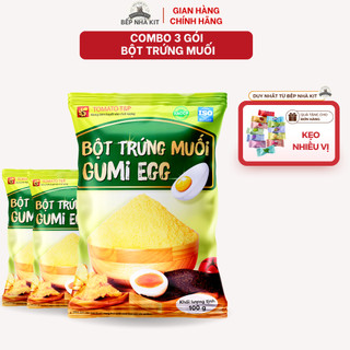 Combo 3 Gói 100g Bột Trứng Muối Tomato T&P, Bột lòng đỏ trứng muối, Bánh Bao Kim Sa Trứng Chảy